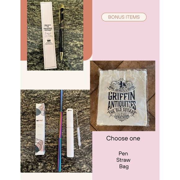 The Bookish Box Accessories 6pc Bundle T Shirt 4XL Cap Sleeve– No Book Included - Picture 10 of 10